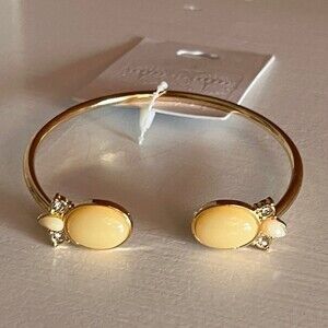 Fabulous Gold Rhinestone Cuff Bracelet  NWT